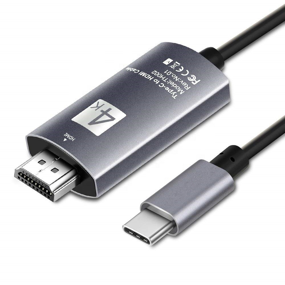 USB-C tipo C a HDMI Cable Adaptador Hdtv Para Samsung S9 S8 Note 8 Note 9 Macbook 