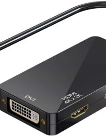 4K Mini DisplayPort to HDMI DVI VGA 4K Adapter 3-in-1 Mini DP to HDMI