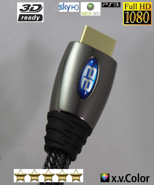 PREMIUM HDMI CABLE HIGH SPEED 4K 2160p 3D LEAD 1m/2m/3m/4m/5m/7m/10m/15m Item Description: Premium quality HDMI cables with full plastic hoods and gold plated connectors. These cables are v2.0 Full HD specification. This is the latest specification. These cables are suitable for UltraHD and 3D. HDMI (High Definition Multimedia Interface) is a specification that combines video and audio into a single digital interface for use with DVD players, digital television (DTV) players, set-top boxes, and other audio visual devices. HDMI supports standard, enhanced, or high-definition video plus standard to multi-channel surround-sound audio. Connections: 19pins Male - 19pins Male Gold Compliant with HDMI versions 2.0, 1.4 and v1.3 Lengths Available: 0.5m, 1m, 1.5m, 1.8, 2m, 3m, 5m, 7m, 10m, 15m, 20m Fully HDCP compliant to provide highest level of signal quality. Compatible with all devices using 18 or 19pin HDMI ports: HDTV, Sony PS4, X Box, Sky HD box, HD-DVD recorders/players, Blu-ray Other Set Top Boxes, Video Monitors, Projectors, LCD and PLASMA TV’s etc 30awg HDMI Ethernet Channel – Connects devices through display to internet. Audio Return Channel – Connects your home theatre system to display via one cable 3D Support – Enhance your visual experience with 3D enabled media 4K Support – Supports resolutions up to 4k x 2k for crisp and clear images Package Includes: 1 x PREMIUM HDMI CABLE HIGH SPEED 4K 2160p 3D LEAD 1m/2m/3m/4m/5m/7m/10m/15m
