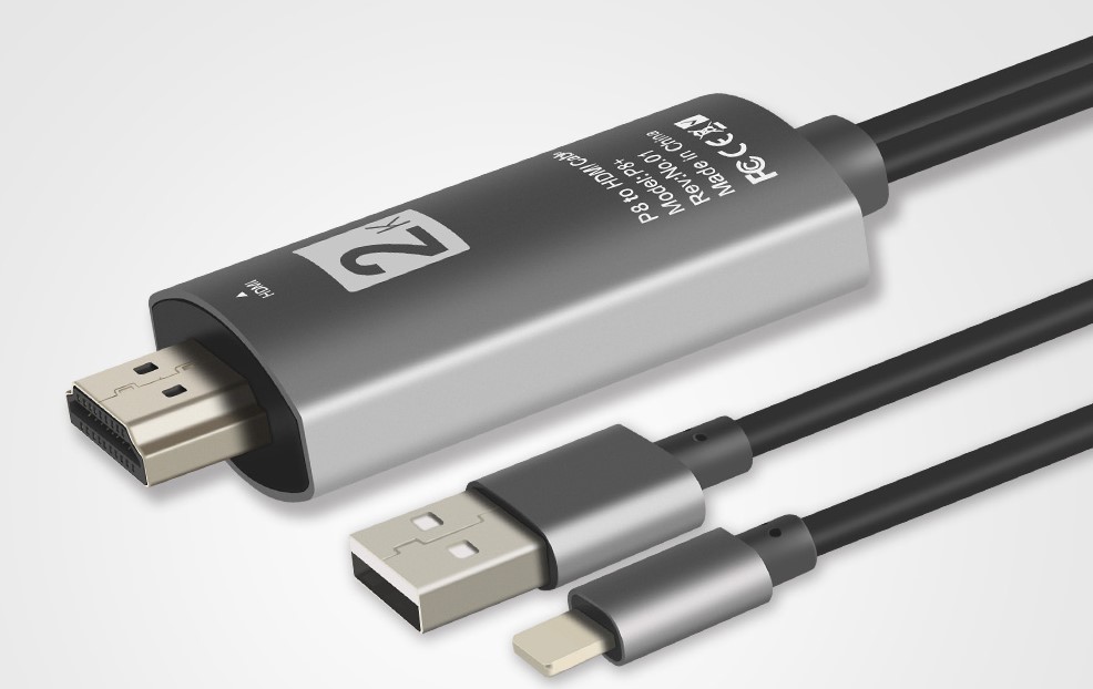 Upgraded] Lightning to HDMI Adapter, Apple MFi Certified 1080P