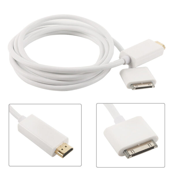 6ft 8m 30-pin 30pin Dock Connector to TV fir iPad 2 iPad3 HDMI HDTV AV DIGITAL ADAPTER ADAPTOR CABLE FOR APPLE iPAD 2 iPad3 iPHONE 4G 4S TOUCH - 1.8m